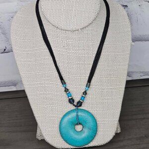 Corded Turquoise Necklace
